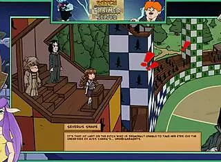 Witch Trainer Silver Part 17: Brunette Asian Cartoon Girl in Sexy Game Action