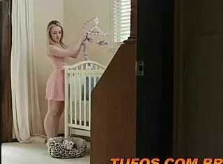 young woman caught by boss with vibrator