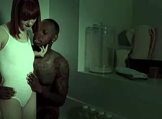 redheaded teen 18+ enjoys a big black cock facial