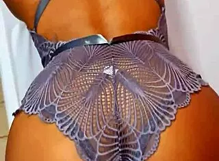 I put on sexy lingerie and gave it to my friend's boy in a group swingers scene