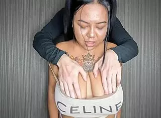 Lactating asian milf breastfeeding jerking handjob cumshot big tits bbw interracial doggy blowjob big cock