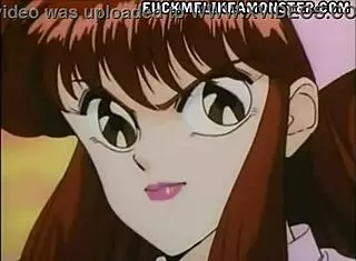 Anime Strapon Threesome with Big Tits