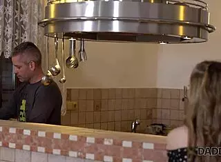 Naive Jessi Gives Tender Tight Pussy to Old Gentleman