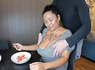 Lactating asian milf breastfeeding jerking handjob cumshot big tits bbw interracial doggy blowjob big cock