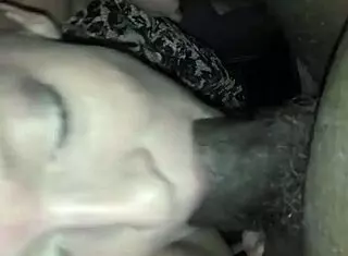 Ann Eagerly Sucks On A Massive Black Cock With Passion