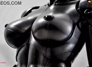 Big titted sex robot is ready to receive your cum close-up pov ai