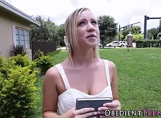 Watch This Kinky Teen Get Rough Fucked While She Rubs Herself!