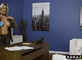 Halloween office party turns into fun with the boss.