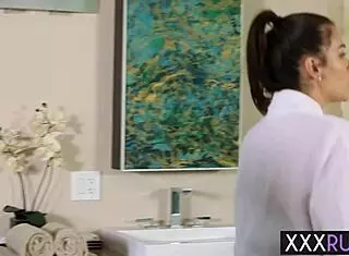 Horny Latina Milf Kimber Woods Massages Cock Before Sucking It!