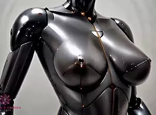Big titted sex robot is ready to receive your cum close-up pov ai