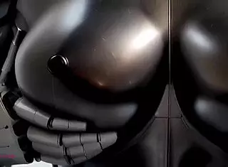 Big titted sex robot is ready to receive your cum close-up pov ai