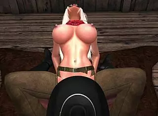 Anime girl rides big black cock in hentai scene