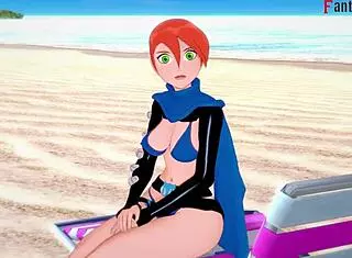 Feel the thrill of grown Gwen Tennyson in bikini POV