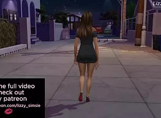 wow, big tits student fucked by teacher in sims 4! rough creampie action 😏