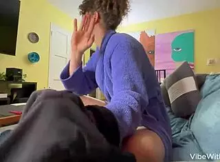 Stepmom finds herself compelled to complete the taboo act she initiated with her stepson