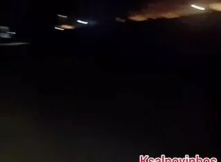 Taking My Wife For A Pantyless Walk On The Night Beach