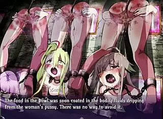 In Demons Roots Part 3, bound anime girls face monster gangbang. Toys and bondage heighten the bdsm.