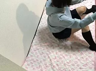 this japanese amateur learns masturbation and cums hard for the first time