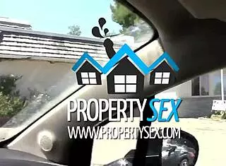 horny housewife tricks strangers to fuck her while selling the house?