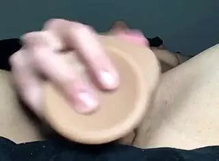 Horny Fit Teen Sucks, Fucks, and Rides Dildo Intensely