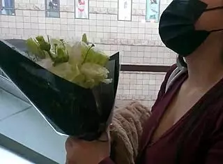 Surprising Nina with special Valentines Day gift at home