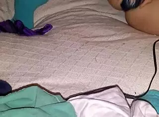 playing solo with my hairy self using rabbit toy.