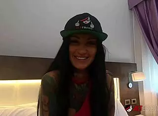 Tattooed Bombshell Adel Asanti Enjoying A Big Toy