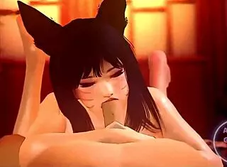 Ahri getting fucked by a bastard in hentai