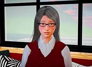 Redhead Teen With Small Tits In Homemade Cartoon Game