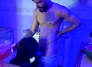 Sucked the bartender Hisak very well in the bar