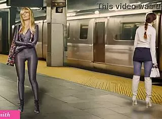 oh wow, hentai girl masturbates with toys on way home, flashing big bubble butt!