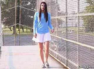 Upskirt views of luna lain and arielle lane in thongs