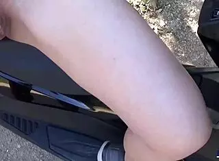 little spanish mature rides and sucks big cock in the mountains.