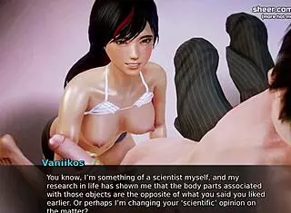 Beautiful Japanese Petite Saleswoman Jerks Off Big Cock