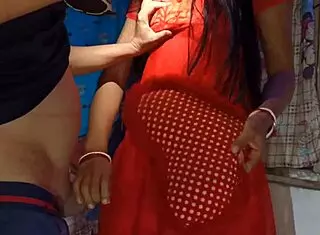 Indian village girl enjoys pussy licking