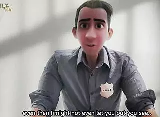 Step Gay Dad Prisoner Faces Police Interrogation With Domination And Footjob