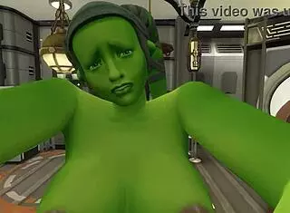 Space Soldier Fucks Two Blondes After Saving Them From Green Goblin Pervert