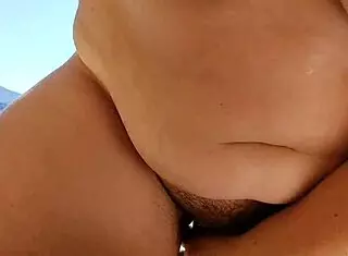 Step Mom Fucks Stepson on Nude Beach