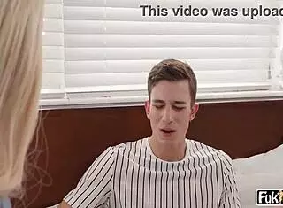 tiffani madison helps her stepson get good grades with deepthroat and doggystyle.