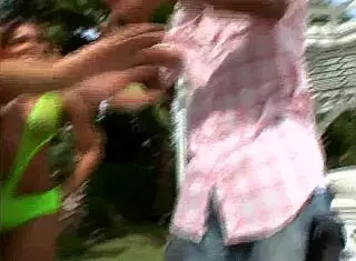 Ebony Threesome With Intense Action