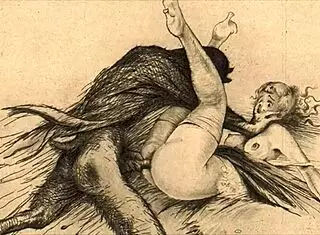 Deep Feelings in Vintage Erotic Illustration Art