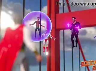 Gay heroes in Sodomysquad suck and fuck, ass licking, jerking off, face fucking monster cock