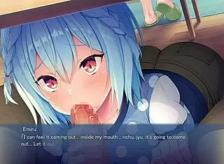 Suck Me Off Under The Table! Hentai Secret!