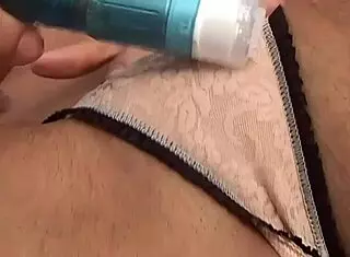 I'm all alone playing with my tiny vibrator, feeling so horny and nasty