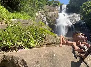 Skinny blonde gets her ass fucked in a party