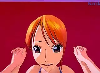 Nami Engages In Intense Sex With Creampie In One Piece POV Hentai Featuring Big Tits And 3D Cartoon