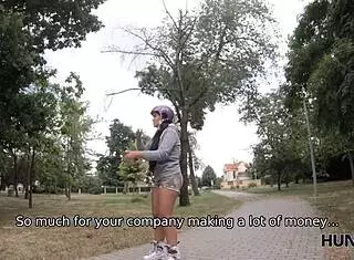 submissive guy gets paid for gf's sex with hunter.