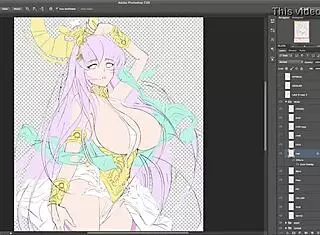 Busty Athena's Huge Boobs in Hentai