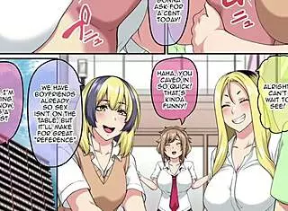 hentai gal brings friend home
