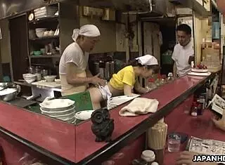 Fucking the Cook Hard in the Kitchen's Back Corner!